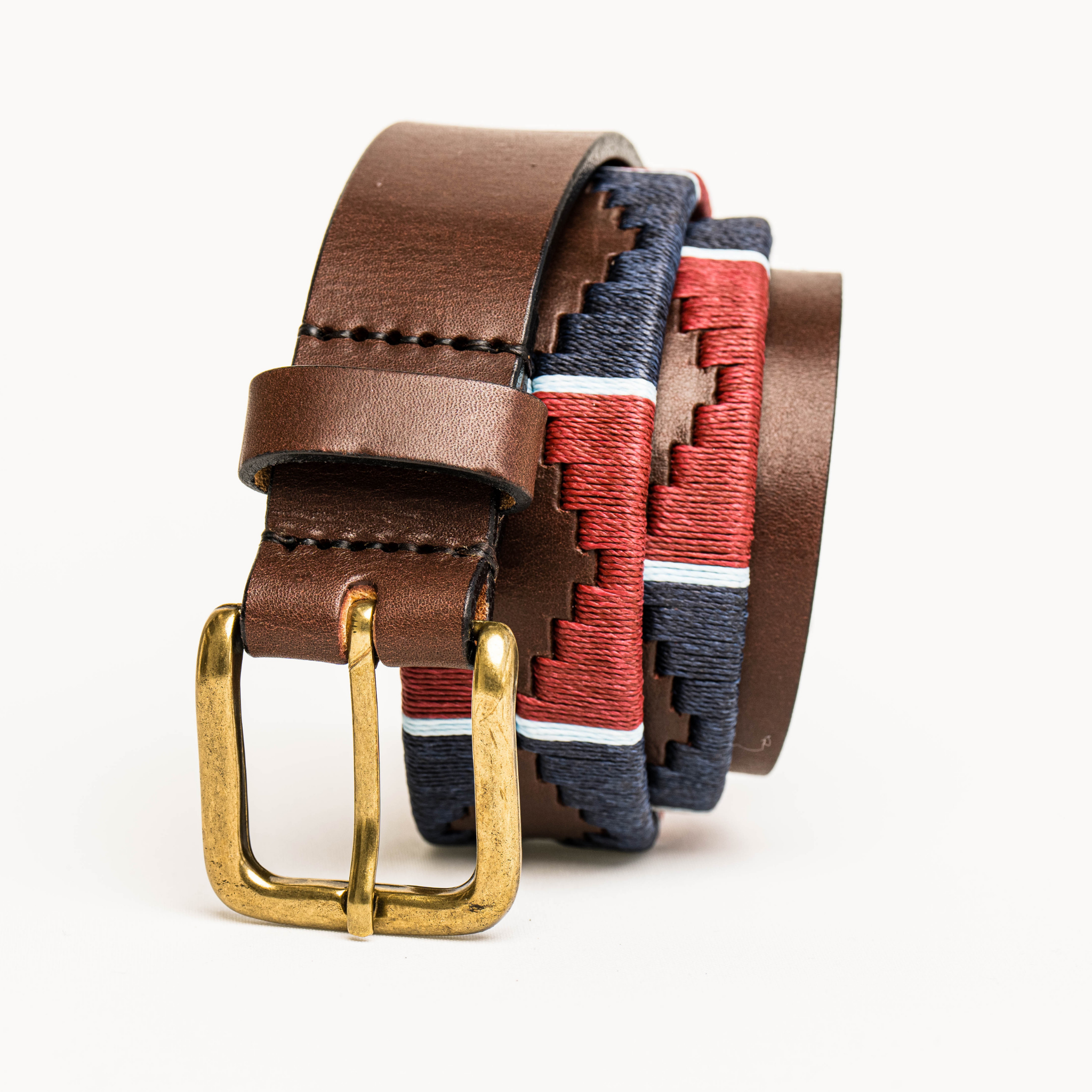The Country Direct & Pampeano Royal Air Force Leather Polo Belt, made with the finest leather and waxed threads. 