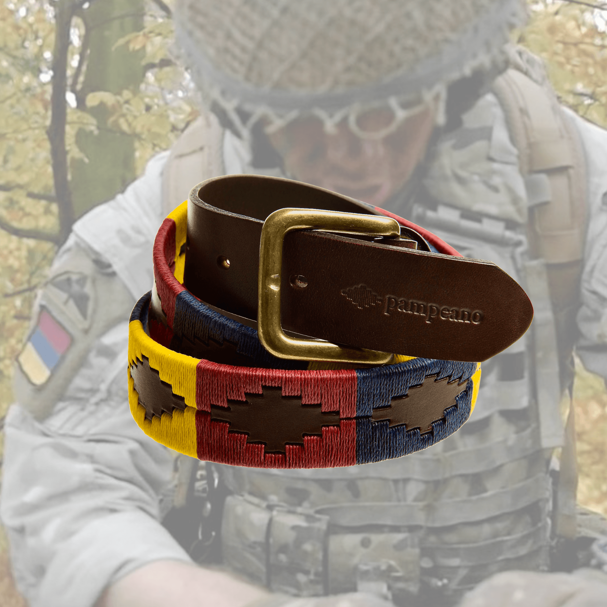 The Country Direct & Pampeano Royal Army Medical Corps Leather Polo Belt.