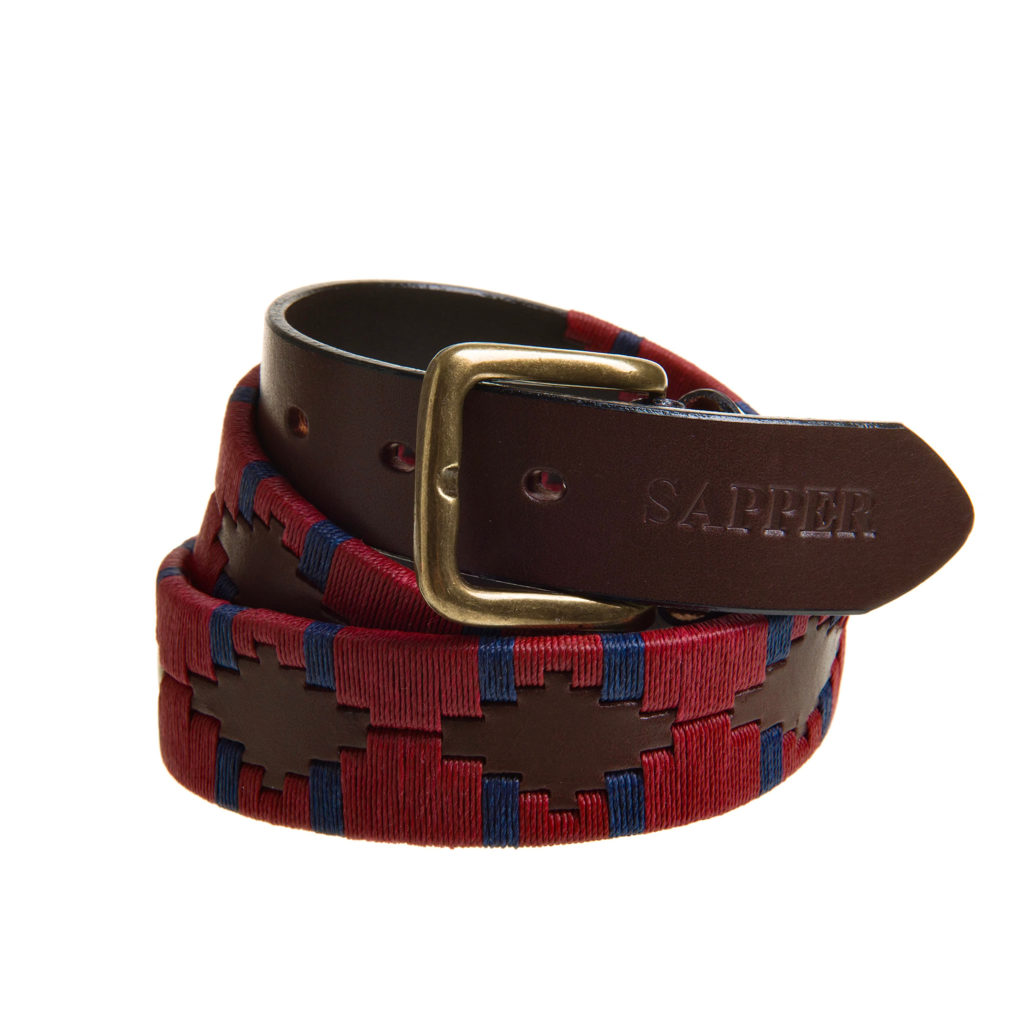 The Country Direct & Pampeano Royal Engineers Leather Polo Belt (Sapper).