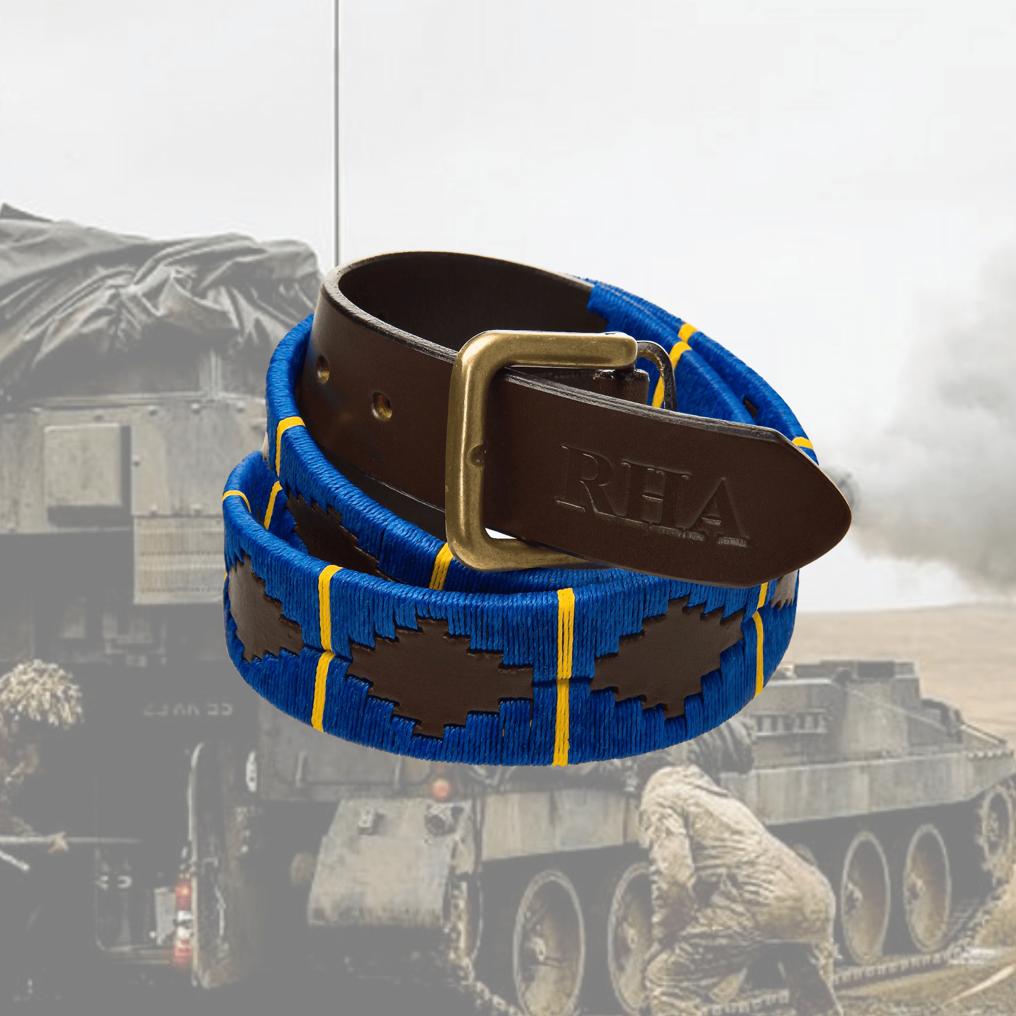 Leather Belt Black Polo With Yellow Horse Polo Ralph Lauren