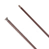 Close-up of the Country Direct Silver Cap Leather Show Cane, highlighting the metal cap end, the smooth brown leather design, and stitched seam detail. 
