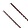 Close-up of the Country Direct Leather Show Cane in brown, highlighting the classic plain leather design with stitched seam and a neat rounded end detail.